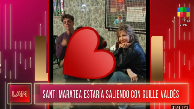 La foto que confirma el romance entre Guillermina Valdés y Santi Maratea