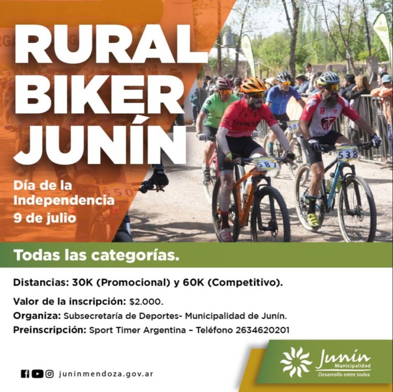 En julio, se disputará una nueva edición del Rural Bike en Junín