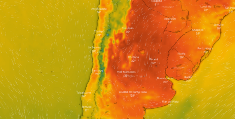 Anuncian tormentas por la ola de calor que sufre Mendoza