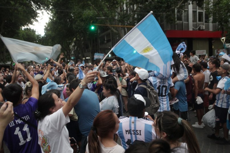 Así se vivió el triunfo de la Selección en las calles de Mendoza 