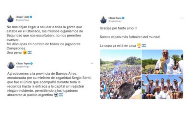 Dura crítica de Aníbal Fernández a “Chiqui” Tapia en plena polémica por la seguridad de la caravana de la Selección